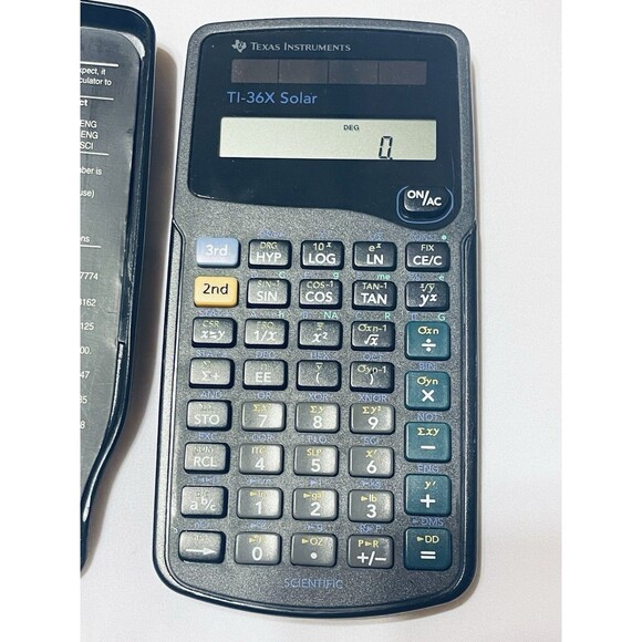Texas Instruments TI-36X Solar Scientific Calculator w/ Cover Working - Picture 3 of 8